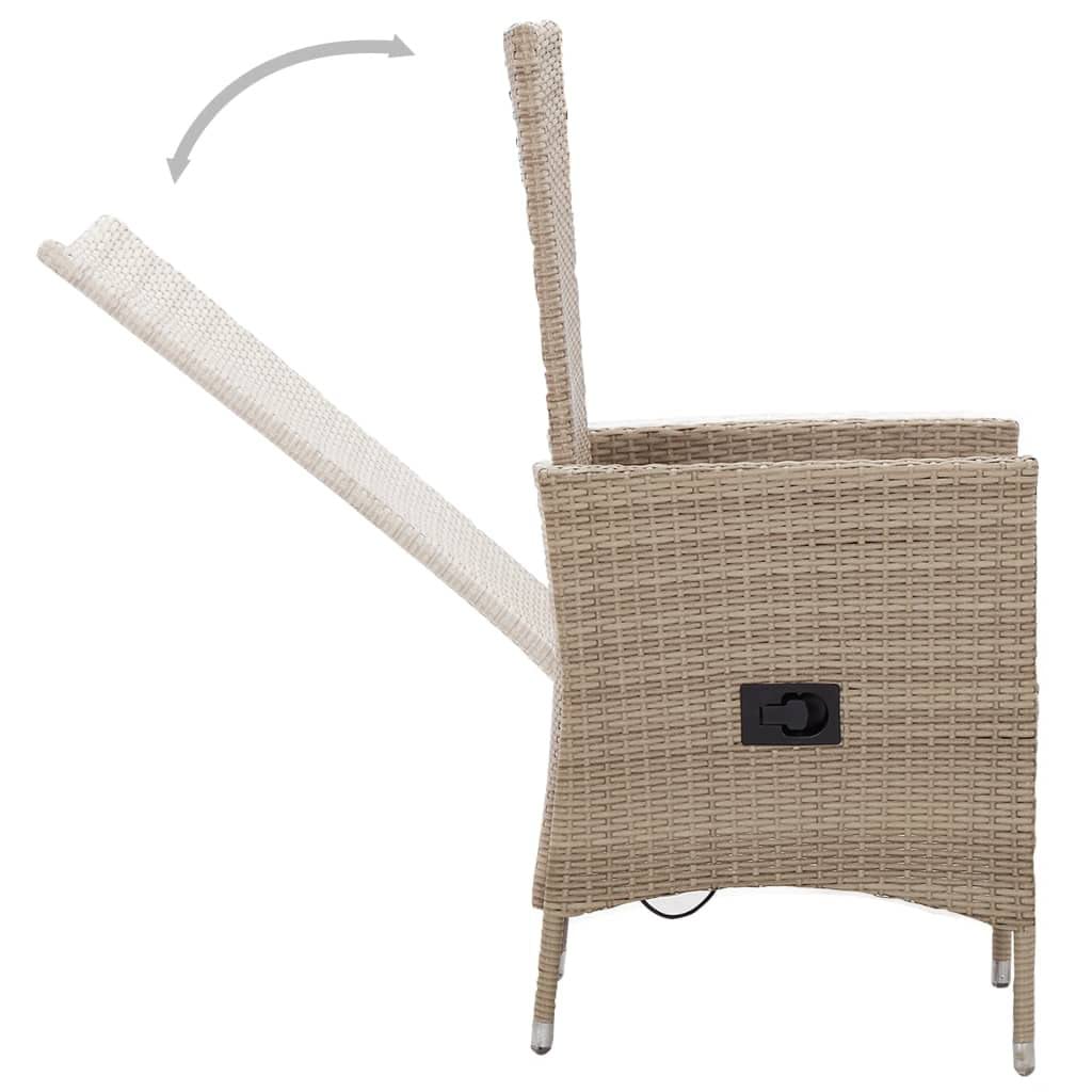 vidaXL 2X Gartenstuhl mit Polstern Gartensessel Sessel Stuhl Hochlehner Gartenmöbel Rattanmöbel Rattansessel Stühle Poly Rattan Schwarz