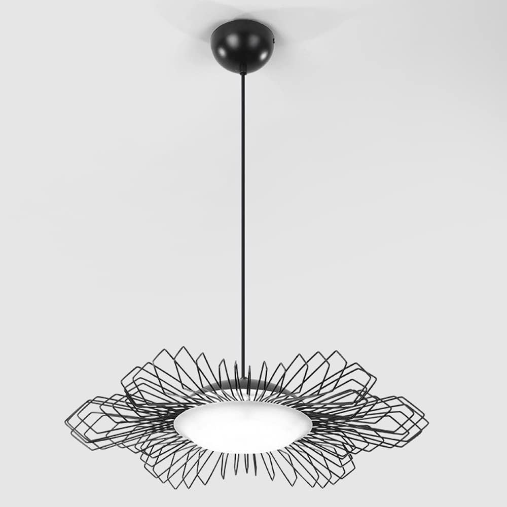 SYAXVOM Simple Iron Chandeliers Kitchen Chandelier Lighting Bird‘s Nest Bedroom Lamp Ceiling Light Fixture Retro Art LED Dimmable Fixtures,Chandelier