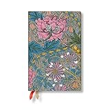 Paperblanks | 2025 Daily Planner | Morris Pink Honeysuckle | William Morris | 12-Month | Mini | Elastic Band | 416 Pg | 80 GSM