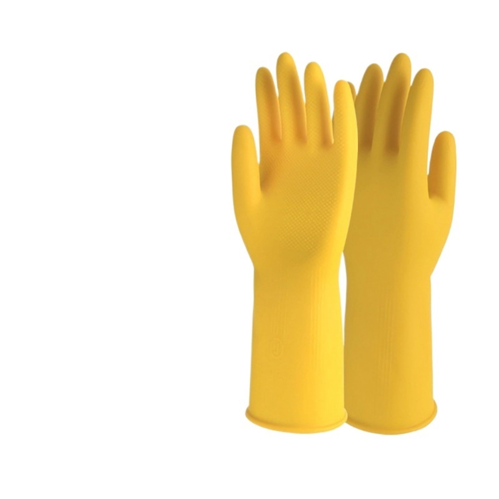 KJBDQQH Cleaning Gloves Cleaning Silicone Gloves 1 Pair Lengthen Dishwashing Rubber Dish Washing Glove Scrubber For Household Kitchen Clean Tool for Household(30CM Yellow,L)