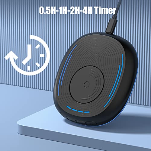 VKAROOD Mouse Jiggler Undetectable Mouse Mover Device with Timer, ON/Off Switch, RGB Breathing Light Mouse Wiggler for Prevent Computer Laptop Screen Sleep (Black)