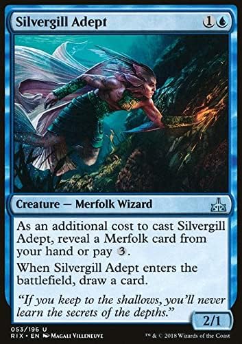 MTG Magic: The Gathering - Silvergill Adept (53) Rivals of Ixalan Rix