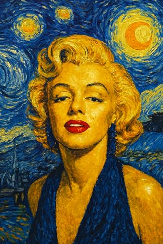 Impression toile Marilyn Van Gogh | Réveillez l'éclat de votre intérieur avec art