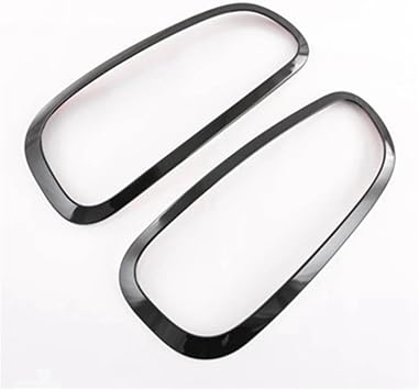 2Pcs Glossy Black Raar Tail Light Lamps Frame Taillight Ring Decorative Cover Trim Compatible For MINI Cooper Clubman 2022