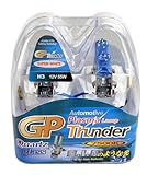 GP Thunder H3 7500K 55W Hyper White with Quartz Glass Headlamp Bulbs for High Beam - Fog Lights - Day Time Running Light - Xtreme SGP75K-H3