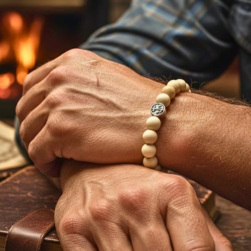 Image of THE MEN THING Natural Stone Bracelets - Adjustable Beaded Wristwear for Men & Boys (Multi-Design Collection)