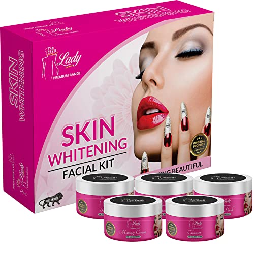 Blue Lady Professional Skin Whitening Facial kit For Women - [Set of 5] 275 g