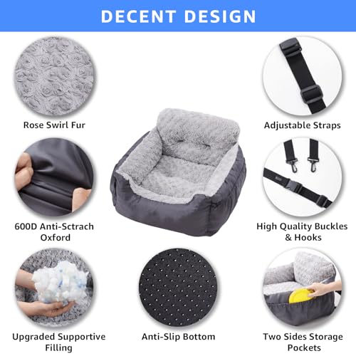 Oiilores Dog Car Seat for Small Dogs