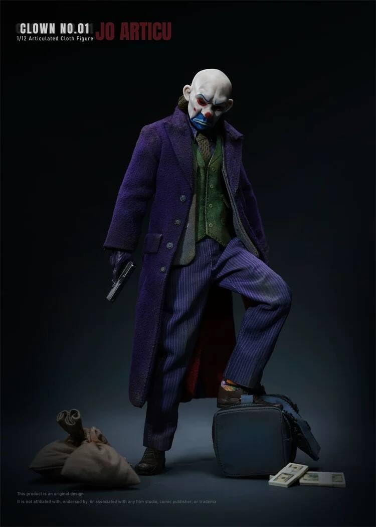 定価20000】ジョーカー　アーサー　1/6フィギュア　　おまけヘッド付き Custom 1/6 ホアキン アーサー joker ラフター ヘッド ジョーカー