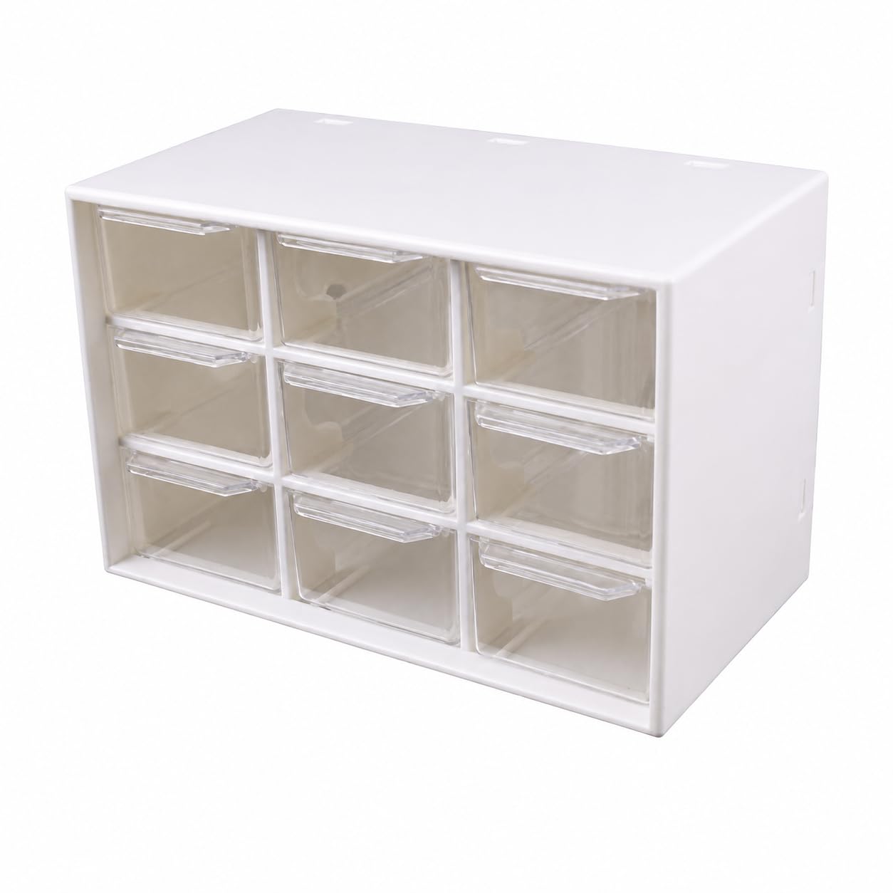 Storage Drawer Organiser Box || 9 Grid Plastic Storage Cabinet with Transparent Pull Out Drawers Mini Parts Organizers for Jewellery Makeup Beads Screws Craft Stationery Office Cosmetics Accessories-image-39