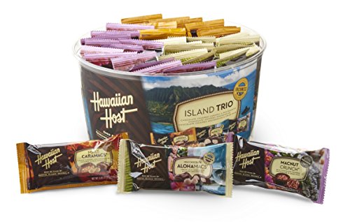 hawaiian chocolates - Hawaiian Host Island Trio Gift Pack 36 Count Chocolate and Macadamia