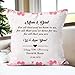 Personalized Square Pillow for Parents from Kids Gifts for Anniversary Mom and Dad for All That You are Happy Anniversary Pink Hearts Custom Name Sofa Couch Cushion On Valentine's Day