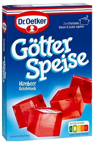 Générique - Himbeer - GötterSpeise - Geleepulver - Poudre à Gélatine au Goût Framboise - Délicieuse pour Desserts - Parfaite pour Créer des Gelées Fraîche et Fruitée - Compatible avec Dr.Oetker - 26,8g