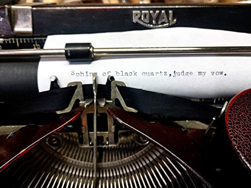 1/2" Universal Typewriter Ribbon, Black. For Vintage Typewriters. 2" Spools. Fits Most Royal, Olympia, Smith Corona, Remington, Olympia, Brother, And Other Vintage Typewriters #TOP2