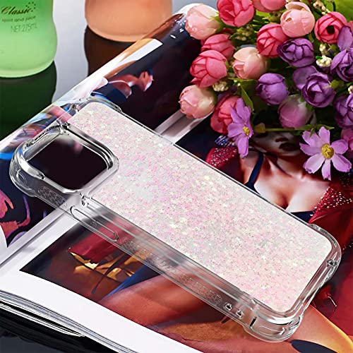 Coque iPhone 13 Pro antichoc silicone transparent paillettes