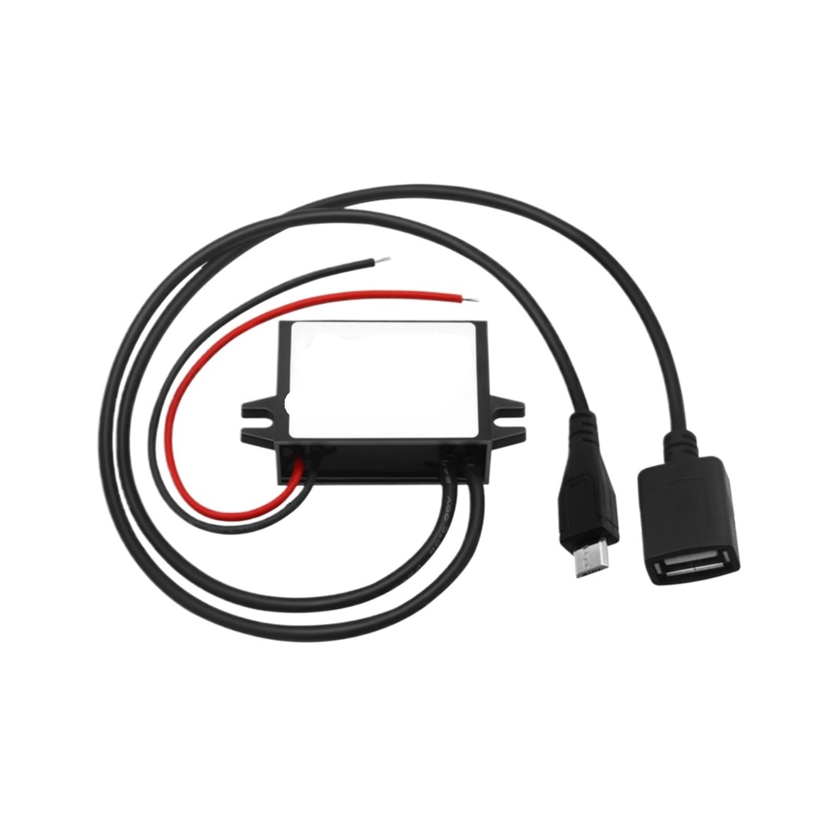 DC DC 12V 24V 36V 48V 60V 72V 80V to 5V Output 8-85V to 5Volts Step Down USB Converter with Car Charger Power Supply(Female and Micro USB)