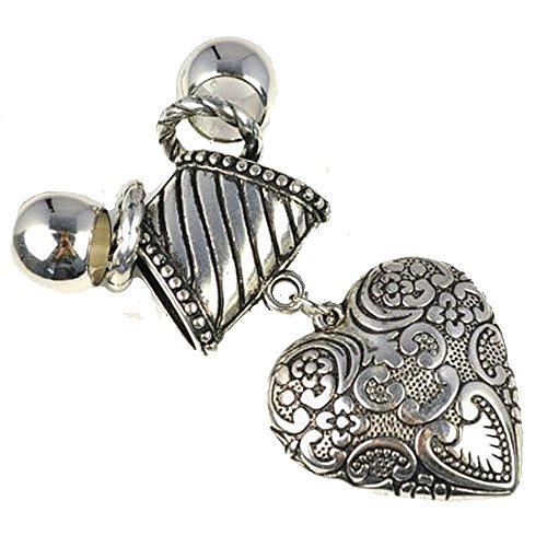 Antique Classic Heart Pendant Jewelry Set Pendant for Scarves,pt-630
