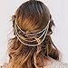 Produktbild JOVONO Brautschmuck Kopfschmuck Hochzeit Stirnband mit Quasten Haarnadeln für Frauen und Mädchen HC05