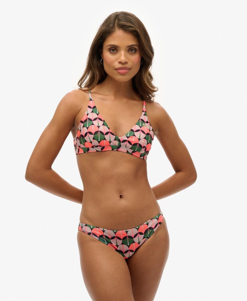 Superdry Damskie klasyczne majtki bikini z nadrukiem