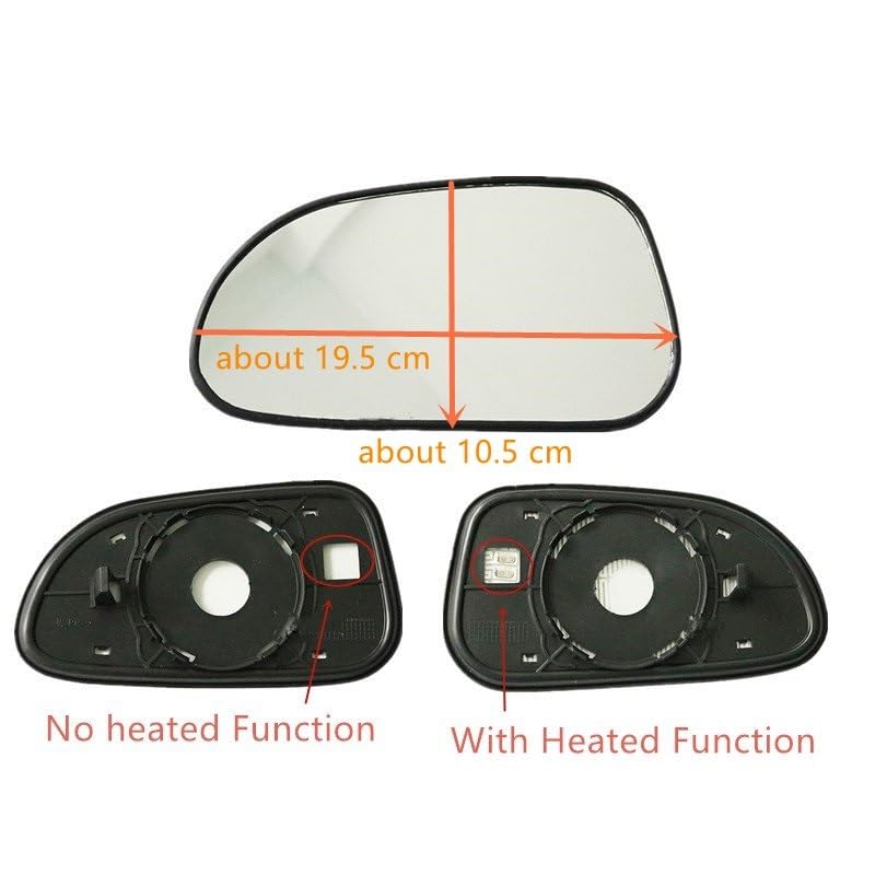 Glace de rétroviseur pour Chevrolet Lacetti Nubira J200 Optra