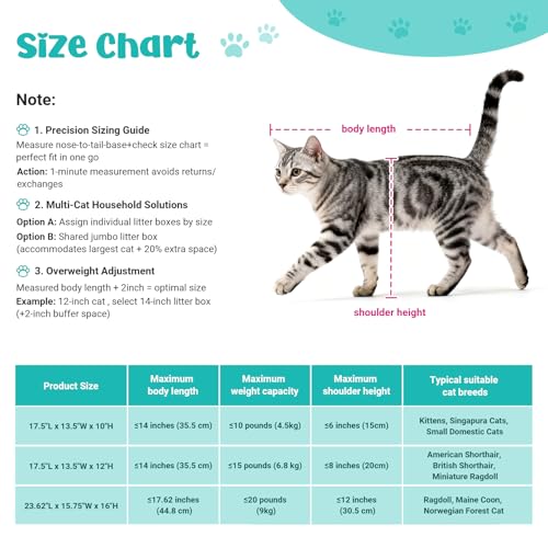 Bac à litière pour chat en acier inoxydable petit modèle gris