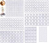 WJMY 334Pcs Amortisseur Porte Placard Butées de Protection en Caoutchouc Transparent Pieds Adhésifs Anti-Choc Anti-Bruit pour Porte Tampon Meubles(7 Tailles)
