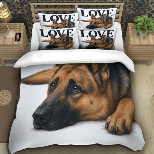 Housse de couette Berger Allemand 140x200 pour lit une place - 5