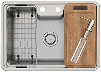 Docol Cuba de Sobrepor/embutir 64x44 com Acessórios para Cozinha DocolMassima Aço Inox - Cod.Novo: 90015693016 Cod.Antigo: 01569316