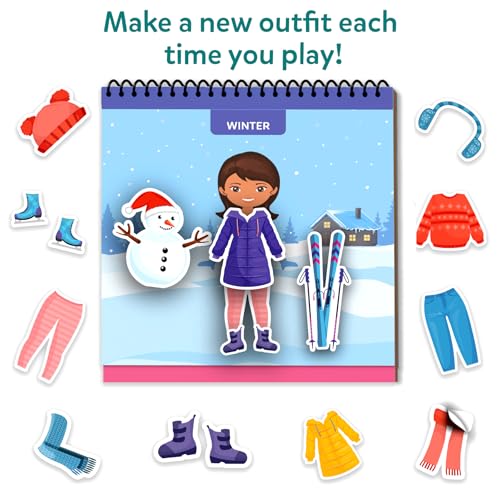 Image of Skillmatics Reusable Sticker Activity Book - Peelies, 100+ Reusable Cling Stickers, 6 Pictures, Mess-Free Fun for Kids, Creative Play & Travel Toy, Gifts for Ages 3, 4, 5, 6, 7