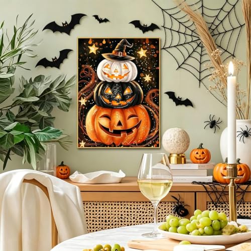 Art diamant carré 5D Halloween sans espace facile à encadrer