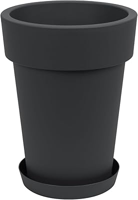 Spetebo XXL Pflanzkübel - Ø 58 cm - Kunststoff Blumenkübel