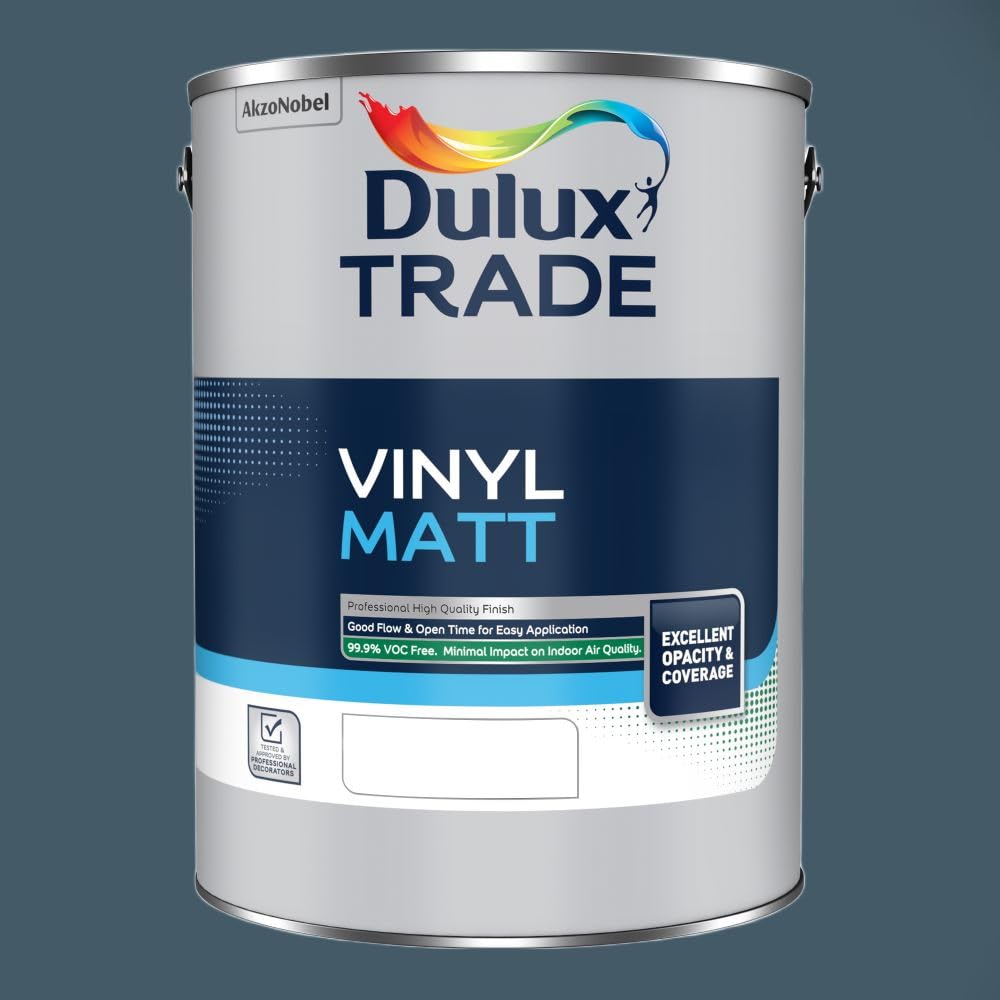 DULUX TRADE VINYL MATT MIDNIGHT TEAL 5L