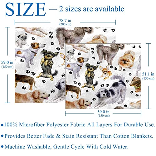 Couverture polaire microfibre bouledogue de qualité supérieure pour lit