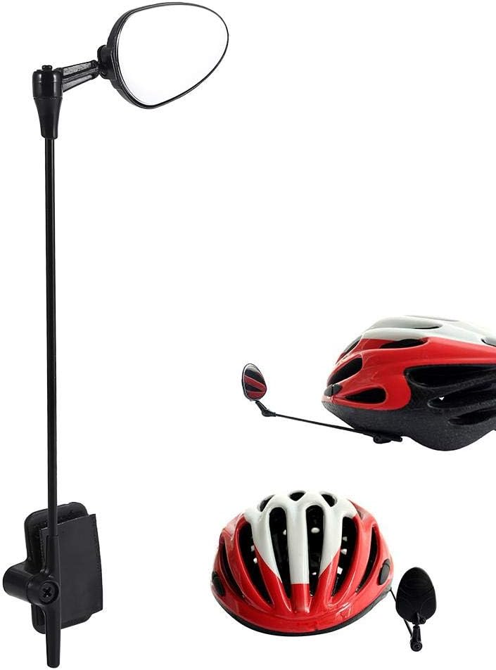 Yosoo Health Gear Bicycle Helmet Mirror, Road Bike Mirror, 360° Rotation Adjustable Lightweight Bike Mirror for All Helmet Sizes