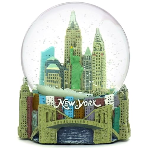 Skyline New York City Snow Globe Souvenir 3.5 Inches Tall 65mm