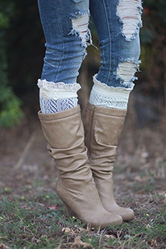 The Original Button Boot Socks with Lace Trim Boutique Socks4