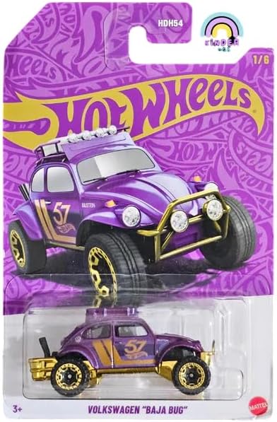 Volkswagen Baja Bug, 57th Anniversary Pearl & Chrome 2024 by Hot Wheels