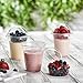ELEGANT DISPOSABLES 12 oz Plastic Parfait Cups with 4 oz Inserts & Lids 50, Sets 12 OUNCE Yogurt Containers