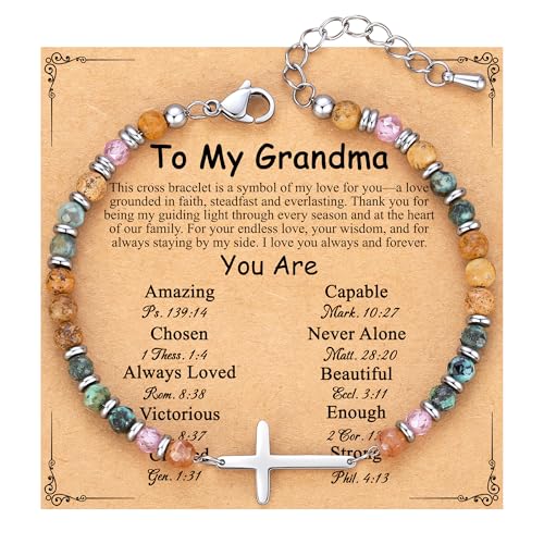 TONY & SANDY Grandma Gifts from Granddaughter, Grandma Religious Christian