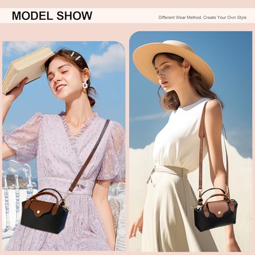 Long Keeper Mini Crossbody Bag for Women Vegan Leather Small Shoulder Handbag Top Handle Tote Hobo Purse Phone Clutch Bag3
