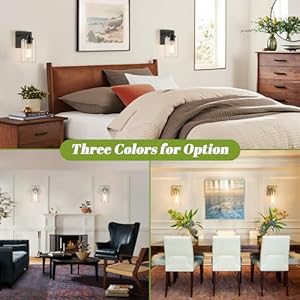 Set of 2 Wall Sconces for Bathroom, Modern Vanity Light Fixtures, Matte Black Wall Mount Lighting Lanterns, Farmhouse Wall Lights with Clear Glass Shade for Bedroom Living Room Mirror Hallway Kitchen Set of 2 Wall Sconces for Bathroom Modern Vanity Light Fixtures Matte Black Wall Mount Lighting Lanterns Farmhouse Wall Lights with Clear Glass Shade for Bedroom Living Room Mirror Hallway Kitchen