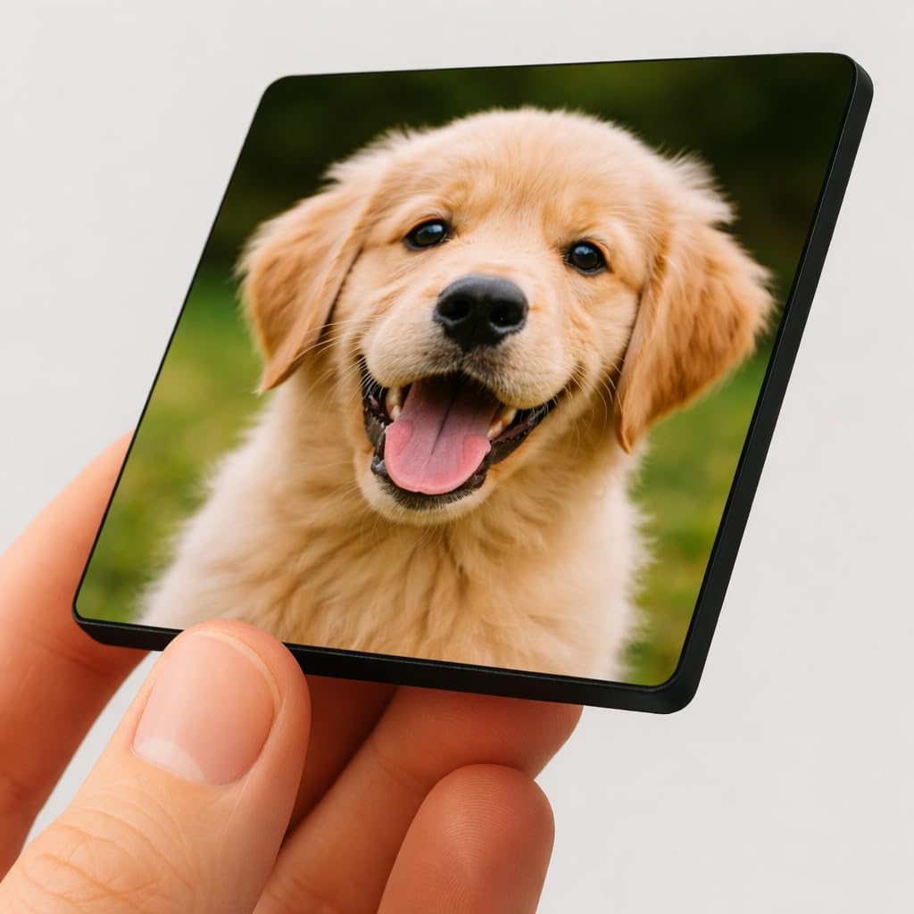 Personalized Acrylic Photo Fridge Magnets (3 X 3 Inch Pack o -1 Personalized Acrylic Photo Fridge Magnets (3 X 3 Inch Pack o -1