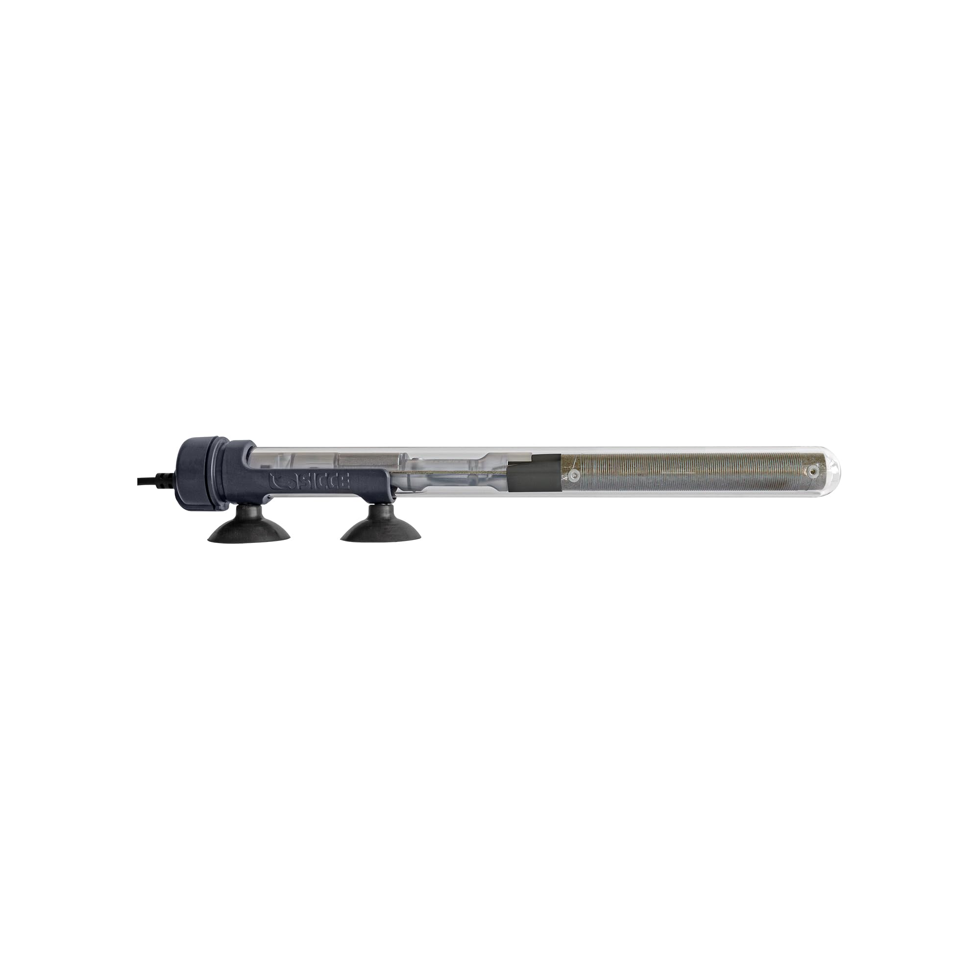 Sicce Scuba - Calentador de acuario de 50 W preestablecido a 25.0 °C para hasta 15 galones, sumergible de 50 W para agua salada marina y agua dulce, protección en seco