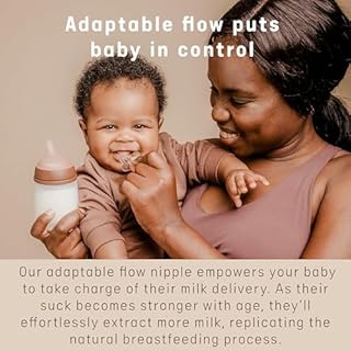 Suavinex, Biberon Anti-Coliche Zero Zero, con Tettarella a Flusso Adattabile (A), Silicone, per Bambini +0 Mesi e Neonati, Allattamento Latte Materno e Formula, 180 ml, Deep