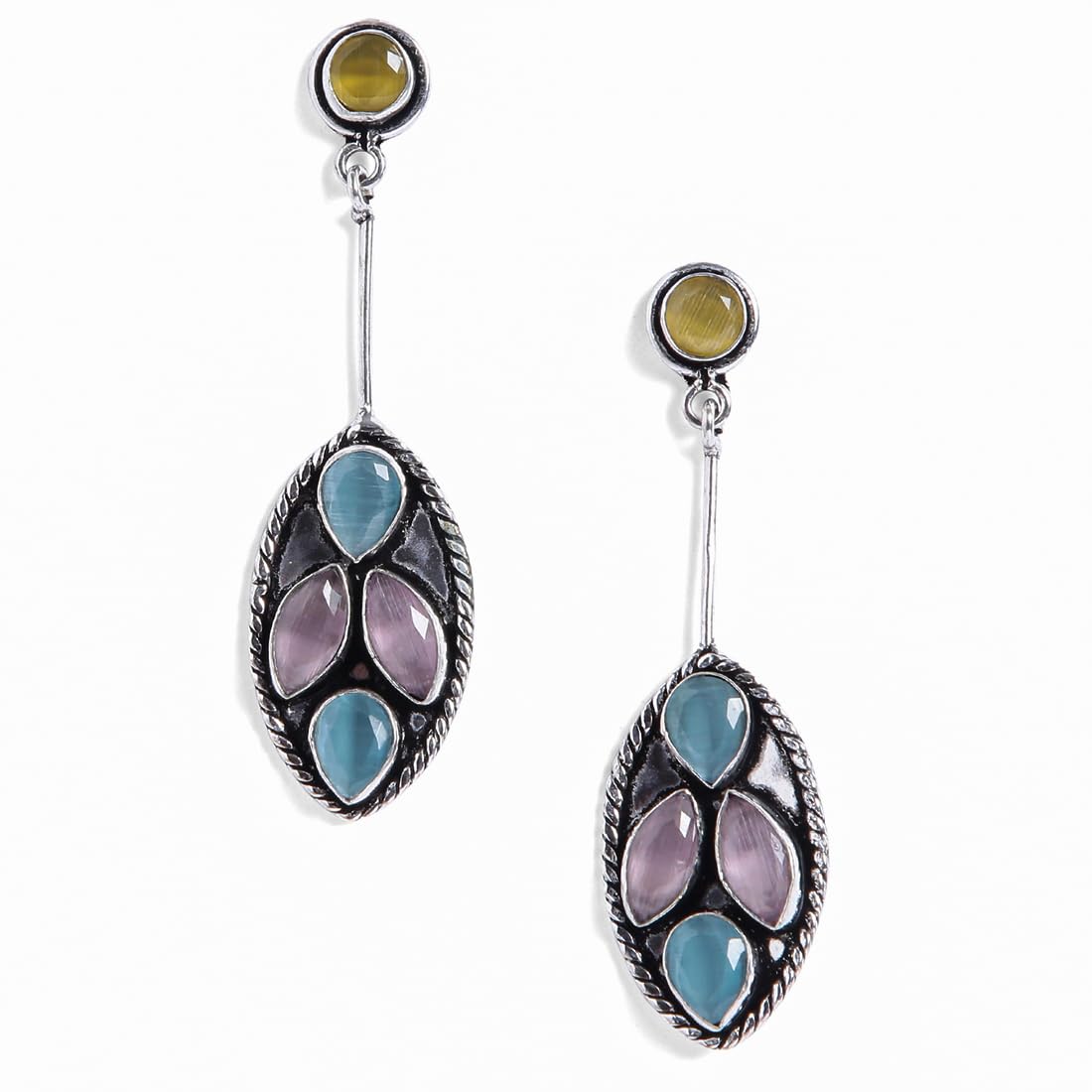See full amazon price history chart for El Regalo 925 Silver Plated Fashion Statement Stones Leavf Earrings for Woman & Girls/Earrings in Oxidized Finish- Silver Lookalike Earrings (Option-2) El Regalo 925 Silver Plated Fashion Statement Stones Leavf Earrings for Woman & Girls/Earrings in Oxidized Finish- Silver Lookalike Earrings (Option-2) (B0C868LN2Q) Amazon Price History, Amazon Price Tracker
