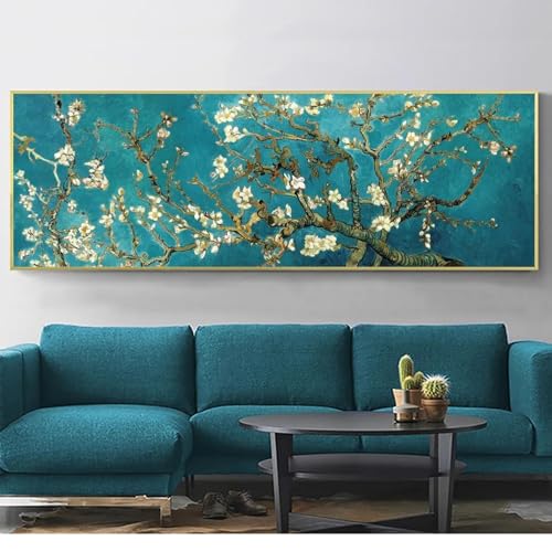 Fleur d'amandier impression sur toile géante pour créer un salon zen et lumineux