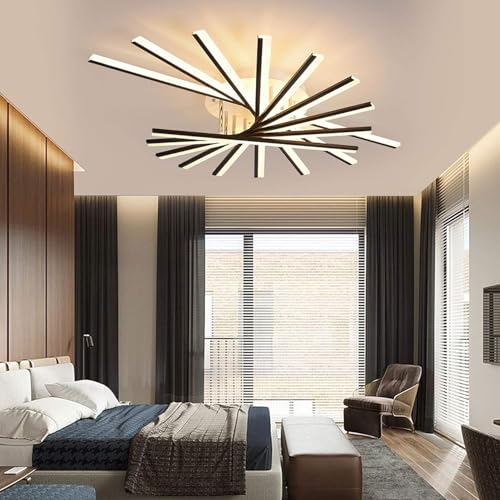 Plafonnier LED moderne de 42,5 pouces variable pour lustre salon