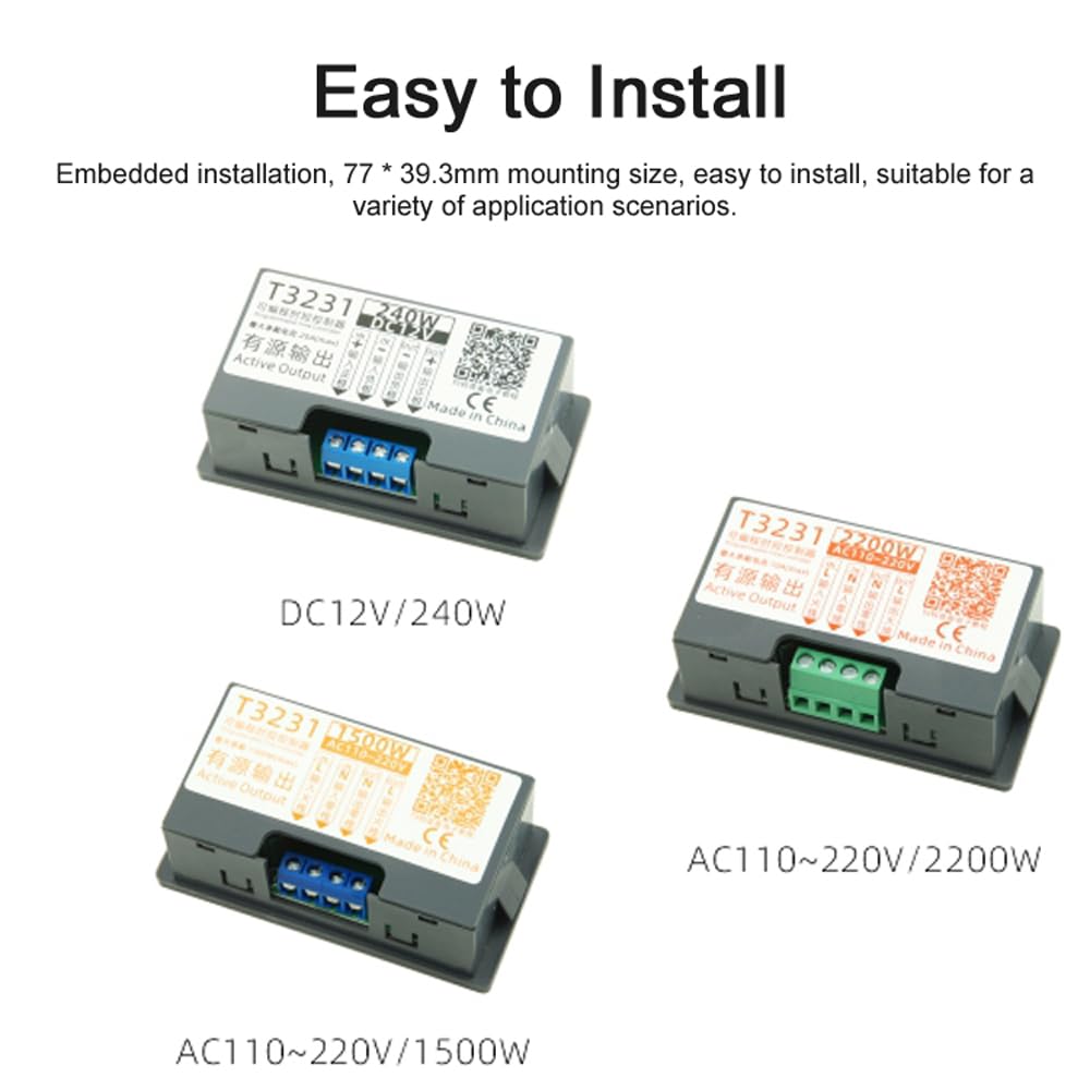 Irfora T3231 - Controllo programmabile del tempo, ritardo digitale, interruttore relè a 1 via, uscita attiva, funzionamento automatico del trigger manuale, riserva, interfaccia trigger esterna