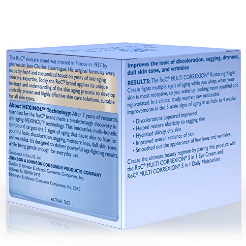 Roc Multi Correxion 5-In-1 Restoring Night Cream, 1.7 Fluid Ounce #TOP5