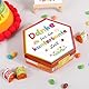 50 Aufkleber für Küsschen Pralinen Abschiedsgeschenke Erzieherin Lehrerin Schokolade Banderole Aufkleber zum Beschriften Personalisiert Tagesmutter Dankeschön Geschenk Bunte Schokoladen Sticker